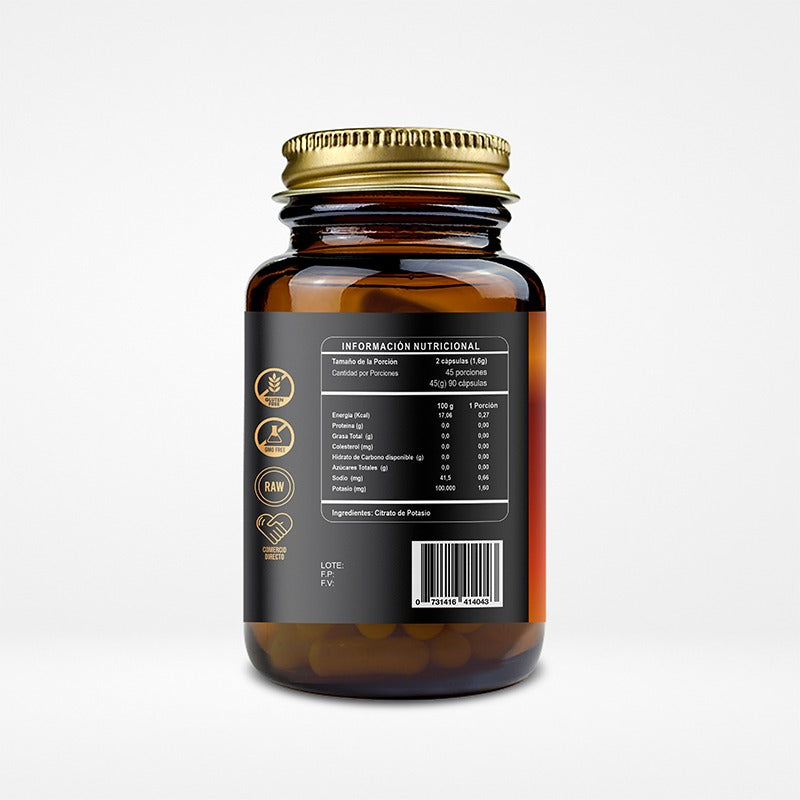 Citrato de potasio 800 mg - 90 Cápsulas