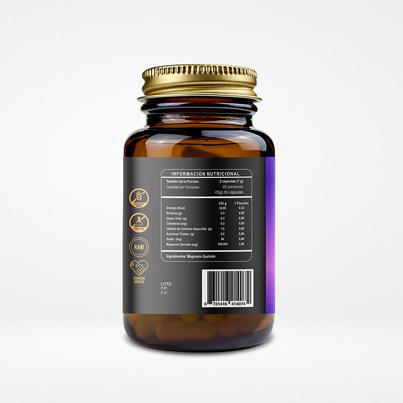 Magnesio Quelado 500 mg - 90 Cápsulas