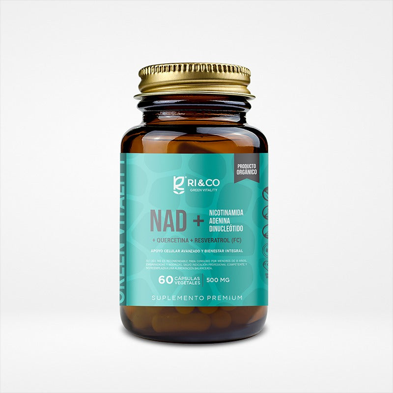 NAD+ Quercetina y Resveratrol 500 mg - 60 Cápsulas