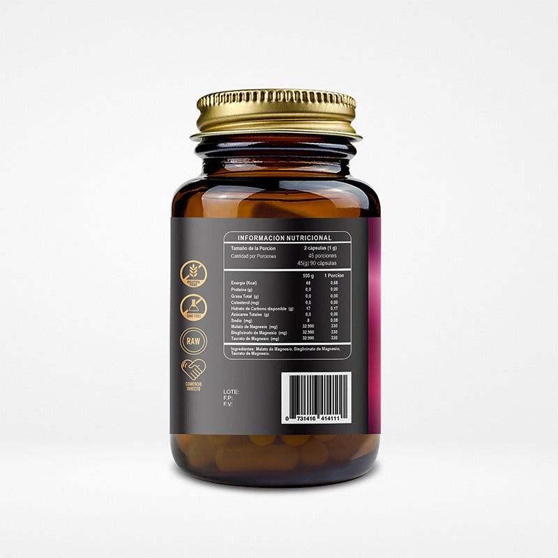 Triple Magnesio 500 mg - 90 Cápsulas