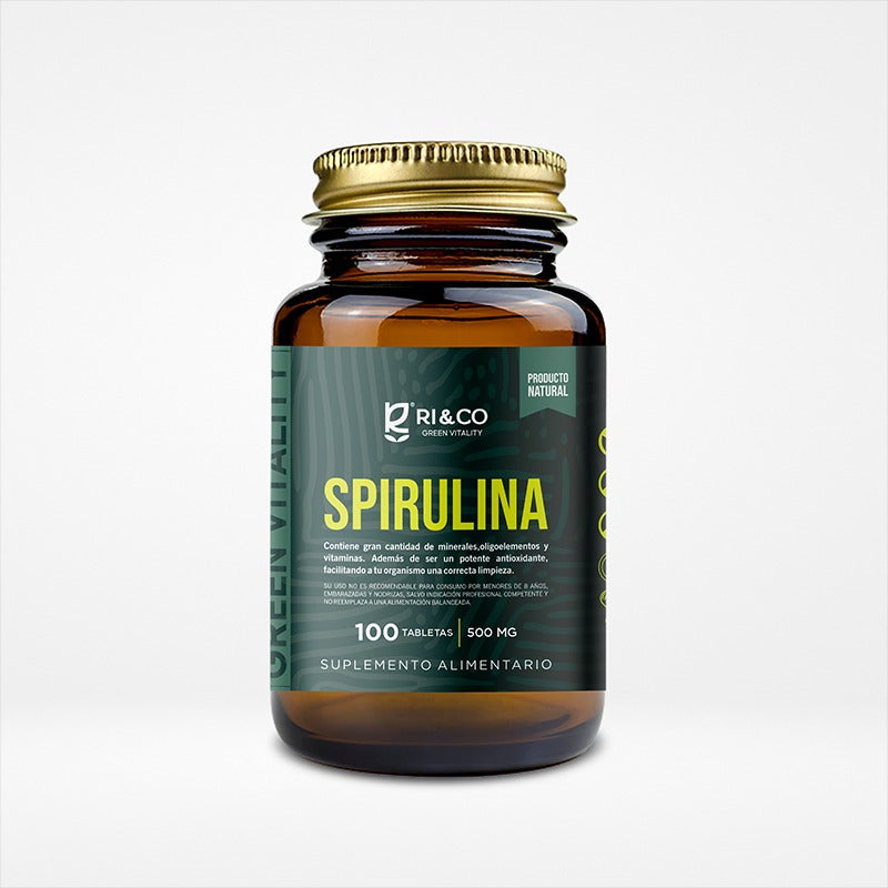 Espirulina en Tabletas - 500 mg - 100 Tabletas