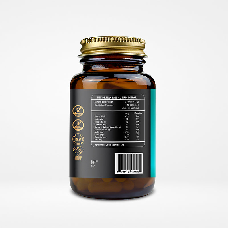 Calcio + Zinc + Magnesio (90 cap x 500 mg)